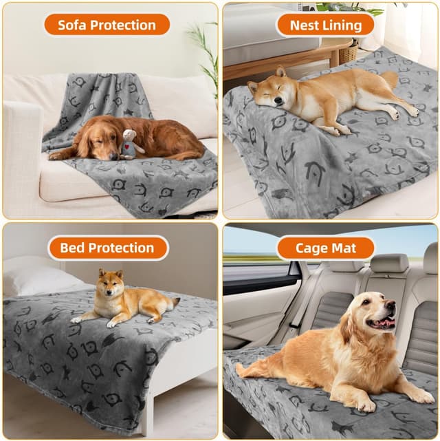 Detalle de Nobleza Couverture imperméable pour chien Nobleza XXL 203 x 152 cm, grise claire