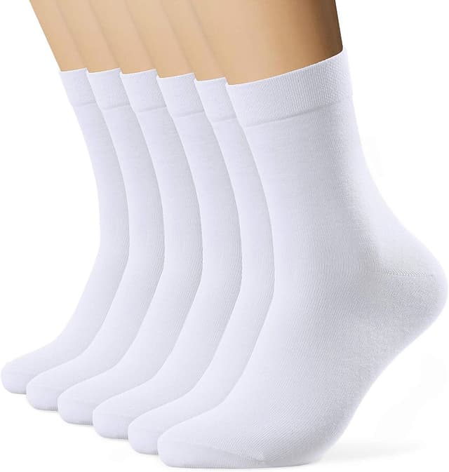 Detalle de EIISSION Socken (Unisex) 6 Paar Schwarz – warme Sportsocken für Alltag & Business