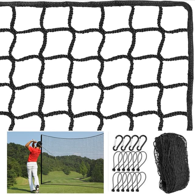 Detalle de Golfnetz 3 x 3 m mit quadratischen Maschen (3 x 3 cm), Ballfangnetz-HDPE – für Garten, Halle und draußen