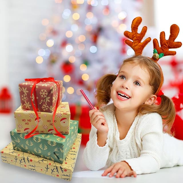 Detalle 1 de LZRinue Christmas wrapping paper 43cm