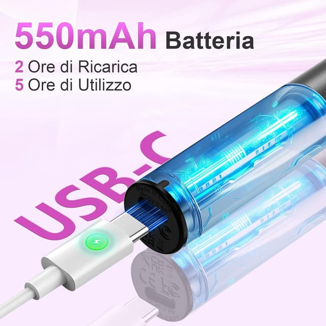 Detalle de POFIBO Fresa unghie 12 in 1, 35000 RPM