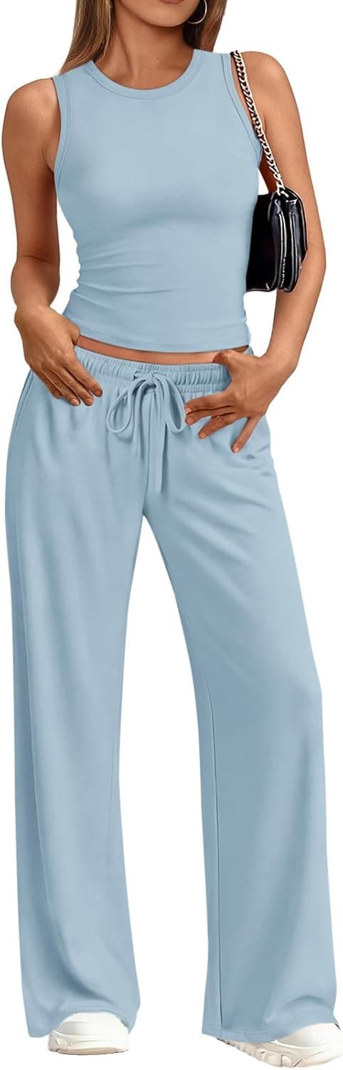 Thumbnail 6 de 2-Piece Lounge Set Tank and Wide-Leg Pants