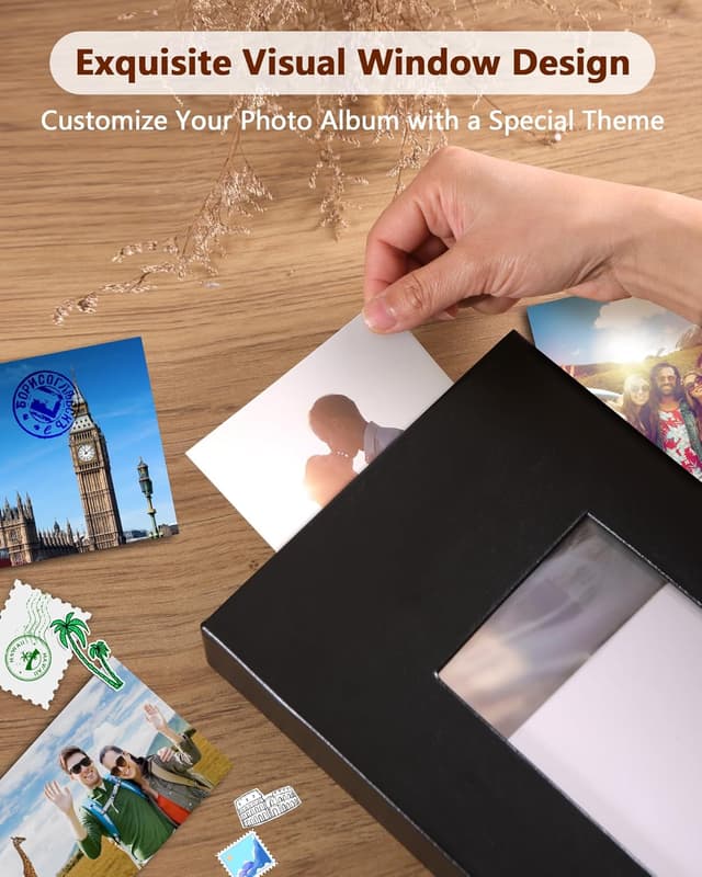 Detalle de Leather photo album 300 pockets 6x4