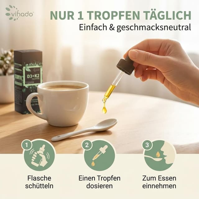 Thumbnail 5 de Vihado Vitamin D3 K2 Tropfen 1000 IE