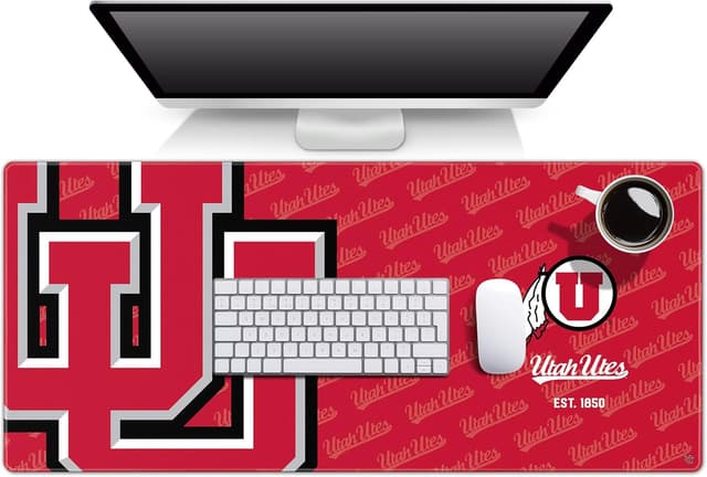 Detalle de YouTheFan NCAA Utah Utes Logo Series Desk Pad