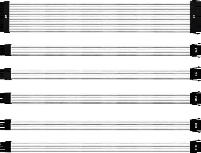 Imagen de Cooler Master Kit Cables Extensión PSU 16AWG - Blanco 🎛 en OfertitasTOP