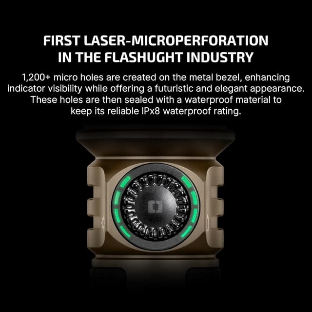 Detalle de OLIGHT Seeker 4 Pro Linterna LED Recargable, Alta Potencia 🔦