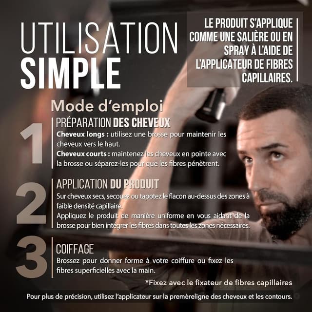 Thumbnail 6 de Fibre capillaire Noir de dernière génération Hair Fiber : poudre densifiante pour cheveux, effet volume immédiat