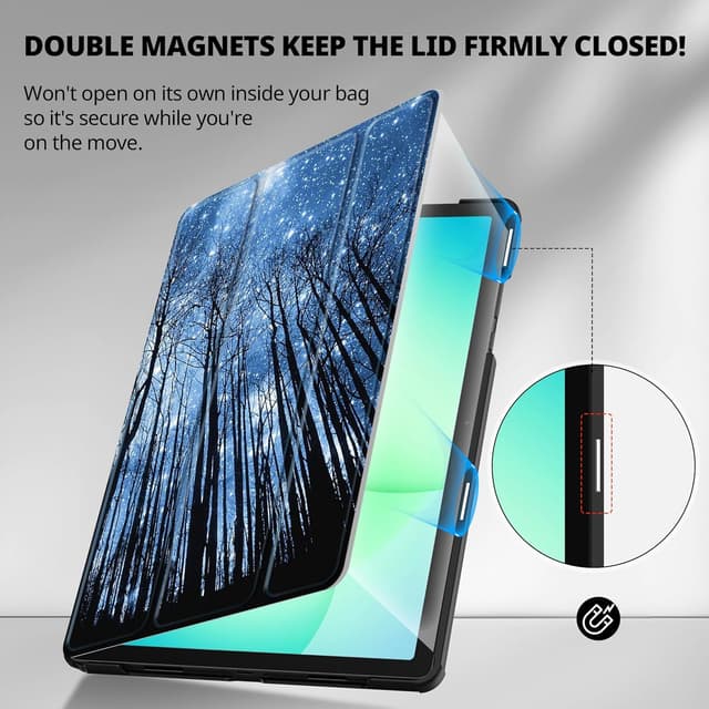 Detalle 2 de CACOE case for Samsung Galaxy Tab A11+ Plus 11 inch (2025) with screen protector & auto wake/sleep