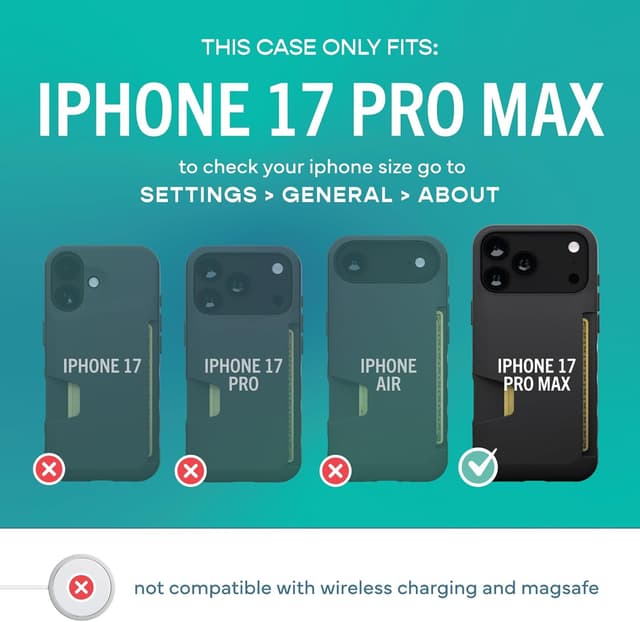 Thumbnail 4 de Smartish iPhone 17 Pro Max Wallet Case 6ft drop test