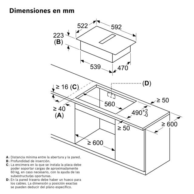 Thumbnail 1 de Balay 3EBC963ER Placa de inducción con extractor integrado 🧑🍳