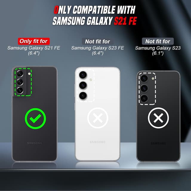 Detalle 2 de LeYi Galaxy S21 FE Ring Stand Case