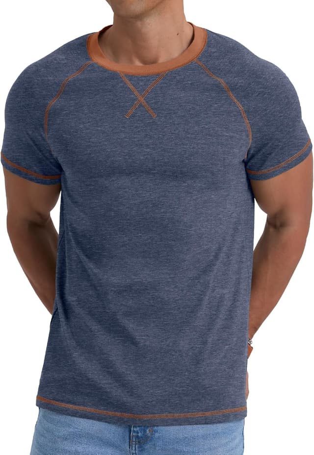 Detalle 1 de QIXING T-Shirt aus Baumwolle 95%