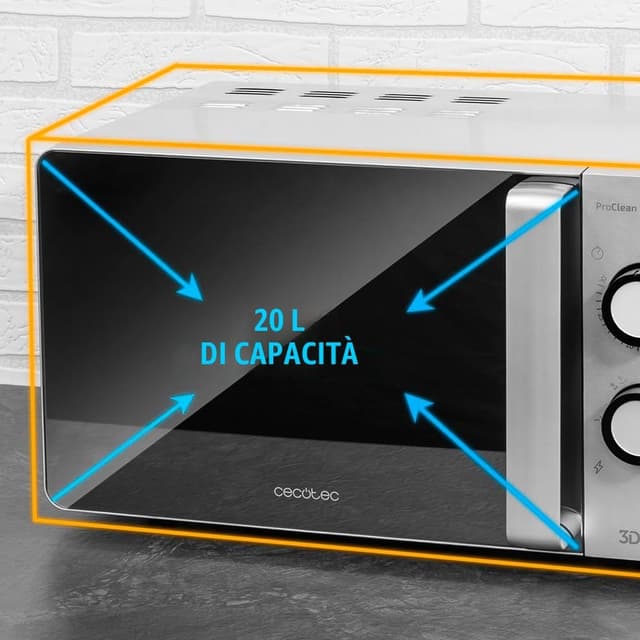 Detalle 2 de Cecotec ProClean 3060 Mirror da 20 litri con tecnologia 3DWave e rivestimento Ready2Clean