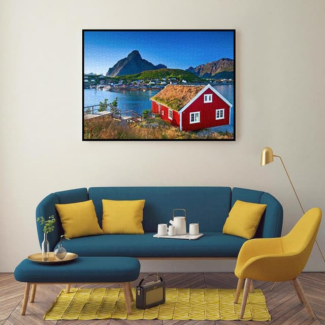 Thumbnail 4 de HUADADA Puzzle 1000 Teile Norwegen Lofoten