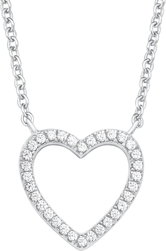 Detalle de s.Oliver Silber Halskette mit Herz 45 cm