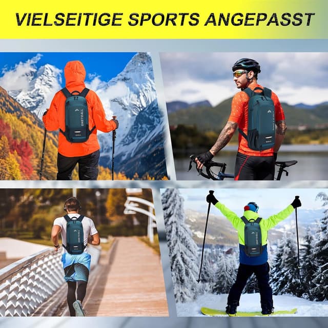 Detalle de LOCAL LION Fahrradrucksack 10L mit Regenschutz