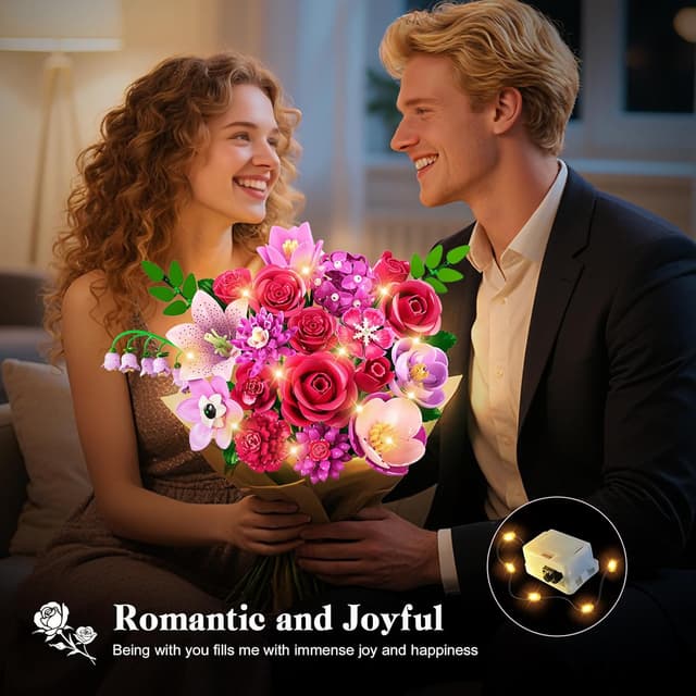 Thumbnail 1 de CUBIMANA Flowers Bouquet Building Set 21 💐