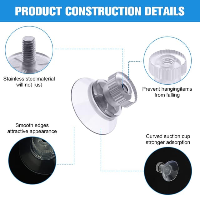 Detalle de Ventose universali 25 mm Flintronic, 12 pezzi