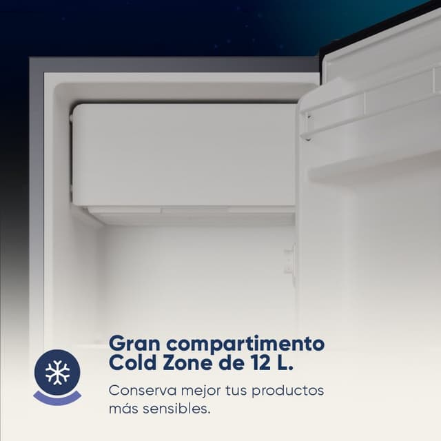 Detalle de Origial COOL&FREEZE MINI 85 L Inox, frigorífico bajo encimera