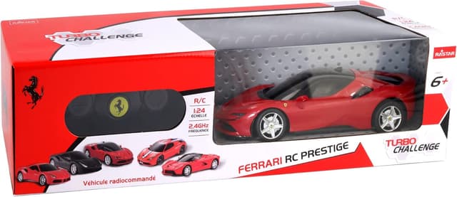 Detalle de TURBO CHALLENGE Ferrari SF90 Stradale RC Prestige 1/24 Rosso (telecomando 2,4 GHz)