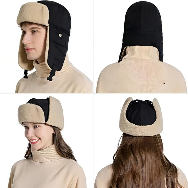 Thumbnail 6 de ZYHUI Trapper Hat Faux Fur Winter Hat with Ear Flaps (Men & Women)