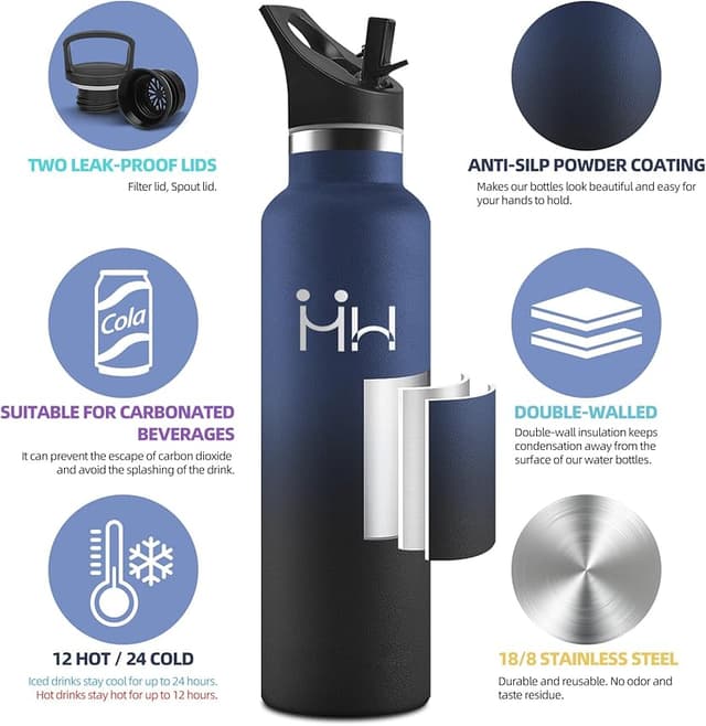 Detalle 2 de Motswedi Botella térmica 1000 ml para deporte 🚰