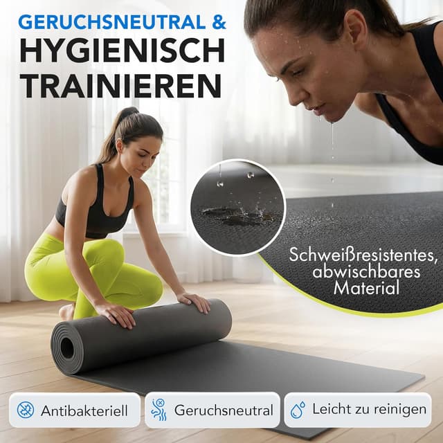 Detalle 1 de LILENO SPORTS Bodenschutzmatte Fitness 70x130 cm
