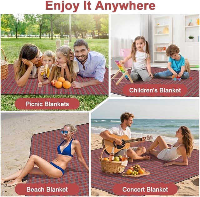 Thumbnail 6 de Alaoo Manta Impermeable 200 x 200 cm para picnic