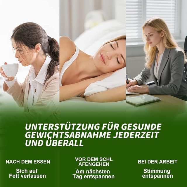 Thumbnail 6 de Detox Tee zum Abnehmen – 28 Tage Grüne Entgiftungspulver mit Lotus, Cassia, Moringa & Maulbeerblatt