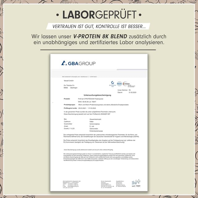 Thumbnail 4 de Vegan Protein V-Protein 8K Blend 79% Eiweiß 🥛