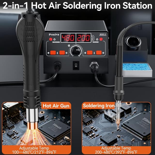 Detalle 2 de Preciva Lötstation 750 W Heißluftlöten