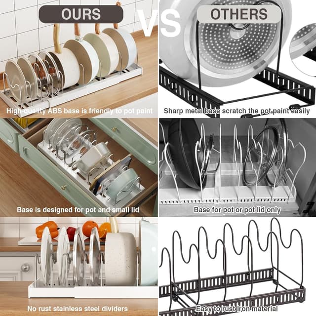 Thumbnail 4 de Magheo 2 Pack Expandable Lid Organizer 22