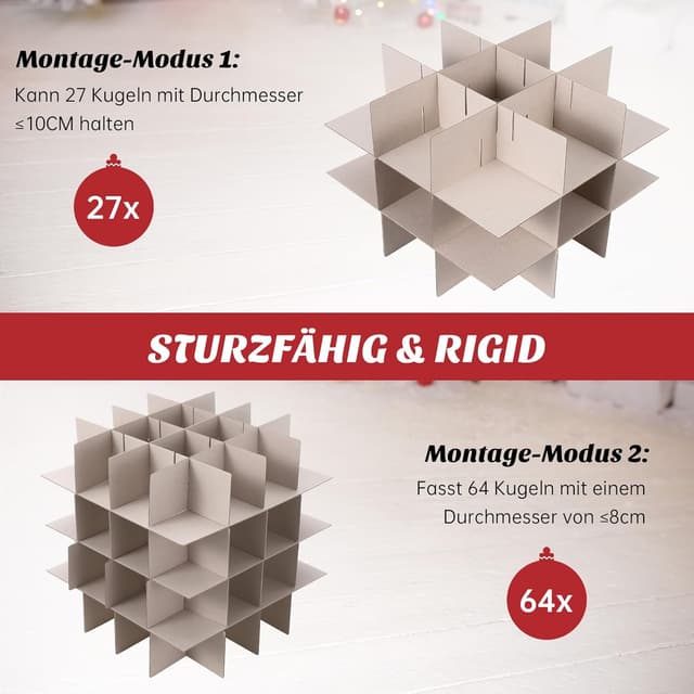 Thumbnail 3 de Fulasofia Aufbewahrungsbox 128 Fächer für Weihnachtskugeln