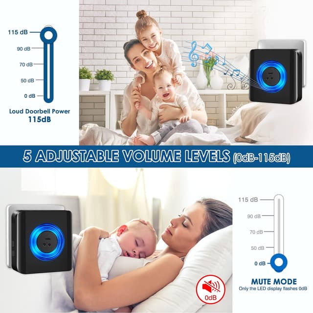 Thumbnail 4 de Campanello senza fili Satisure 400 m 58 melodie IP55