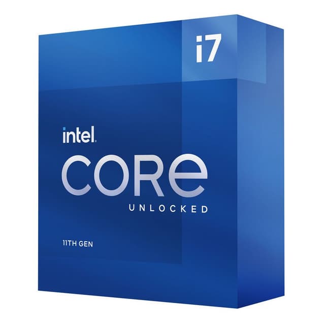 Detalle de Intel Core i7-11700KF 3.6 GHz: procesador de sobremesa desbloqueado sin gráficos