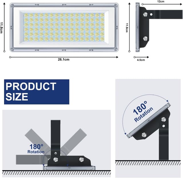 Thumbnail 5 de TASINUO LED Strahler Außen 100W