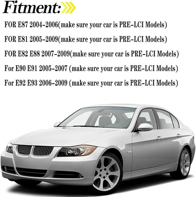 Detalle de KYYET Karbonfaser-Seitenspiegel-Abdeckkappen für BMW E90/E91/E92/E93 (PRE-LCI) im M3-Style