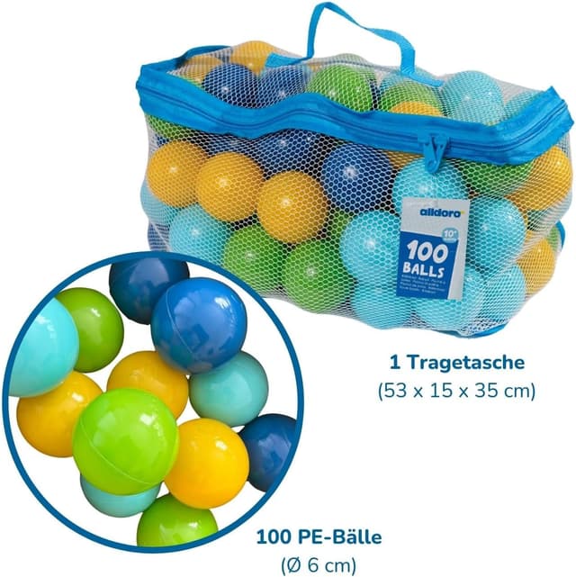 Thumbnail 6 de Balles de piscine 6 cm, 100 pièces