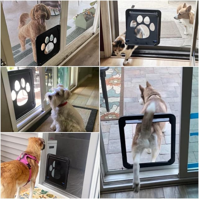 Detalle 2 de ENJOYING Hundeklappe Fliegengitter 36 x 31 cm