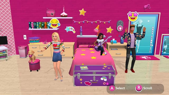 Detalle de Barbie Dreamhouse Adventures per Nintendo Switch: giochi di arredamento, moda e creatività