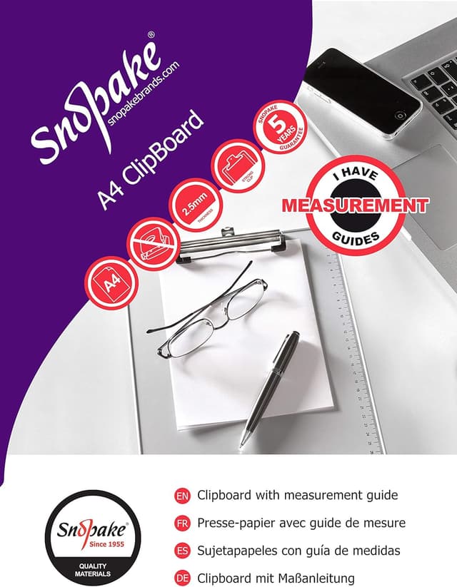 Detalle 2 de Snopake 15788 Presse‑papiers A4 2,5 mm