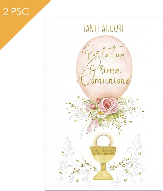 Thumbnail 1 de ARKRAFT Tarjetas de Felicitación Comunión Niña con Soporte 💌