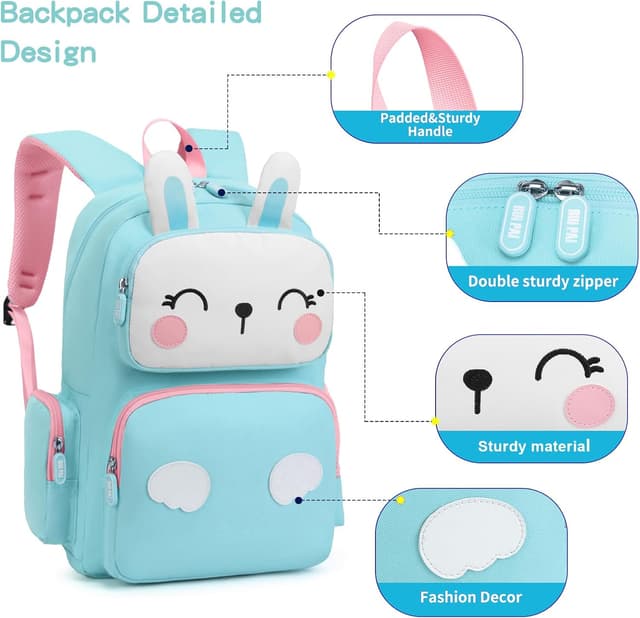 Thumbnail 6 de SIVENKE Kinderrucksack für Jungen & Mädchen (42 x 33 x 11 cm) – Schulrucksack mit gepolstertem Rücken