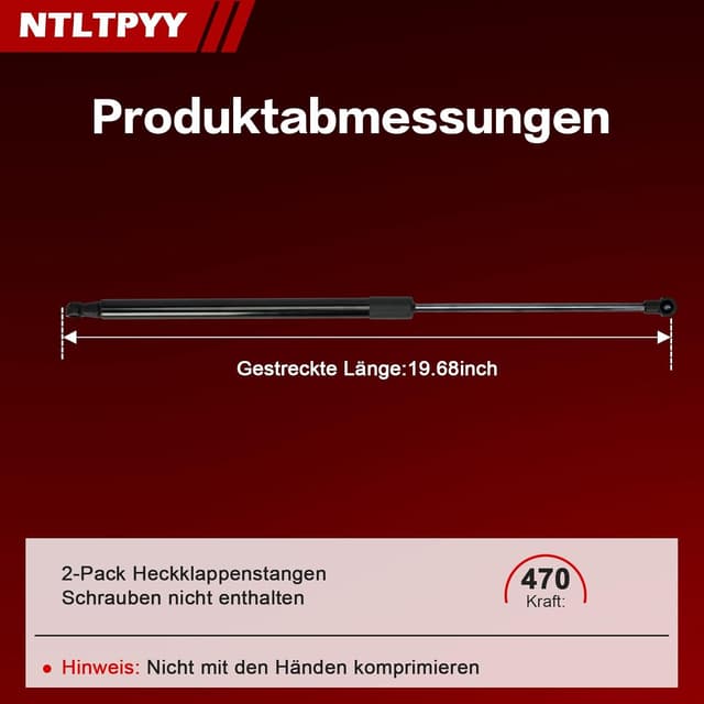 Thumbnail 2 de Heckklappen Gasdruckfeder für Audi A3/A4 2 Stück