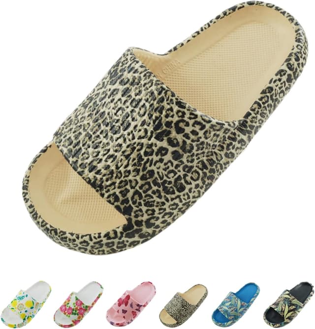 Detalle de Sumvov Cozyslides Original Damen Schlappen aus 100% EVA – rutschfest, super weich und schnell trocknend