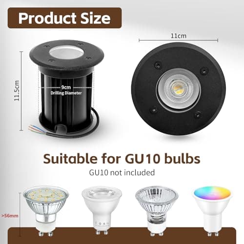 Thumbnail 2 de YindaLux 4x Focos LED empotrables suelo IP67 🌟