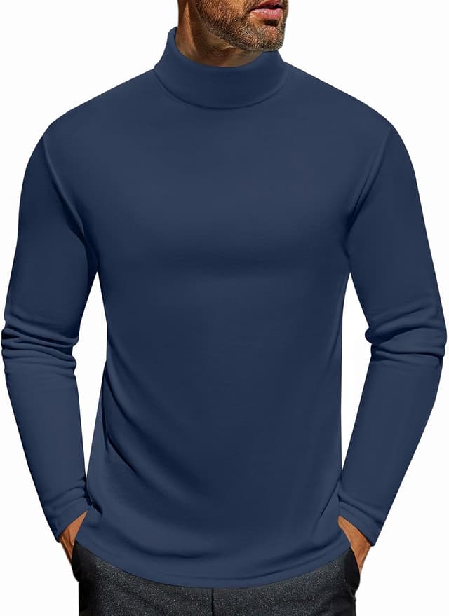 Detalle de Ekouaer Maglia termica uomo a manica lunga con collo alto traspirante