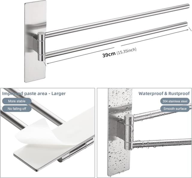 Thumbnail 5 de OETAMS Handtuchhalter 2-armig schwenkbar