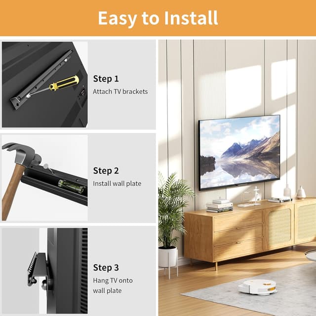 Thumbnail 4 de KAMIWI Studless TV Wall Mount for 12-55 Inch TVs